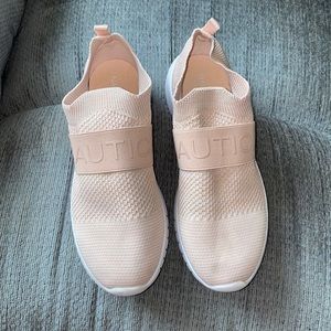 🌸 Light Pink Fabric Slip On Nautica Sneakers